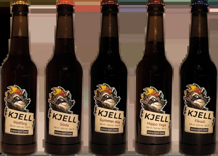 Four Shades of Kjell – 12x Craft Beer from Kjell.beer (Raspberry Weisse + Märzen + IPA + Coffee Porter + Session)