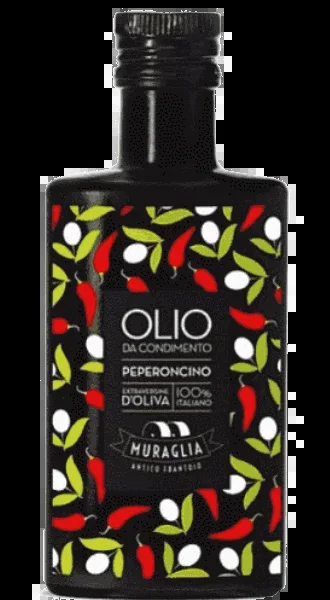 Frantoio Muraglia Olio Extra Vergine di Oliva da condimento Peperoncino – mit Chilischoten