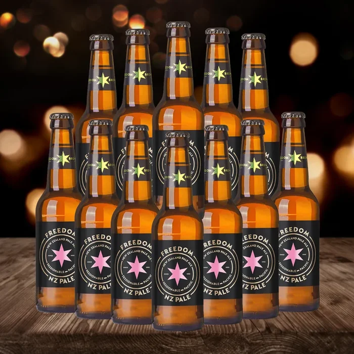 Freedom NZ PALE New Zealand Pale Ale 330 ml Bottles – ABV 4.0% (12 Pack)
