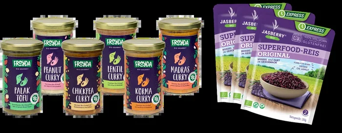 Froyda Organic Stews & Rice Box (6x Organic Curry Stews + 3x Rice)