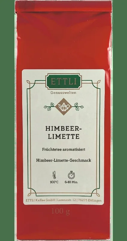 Fruit tea flavored raspberry-lime