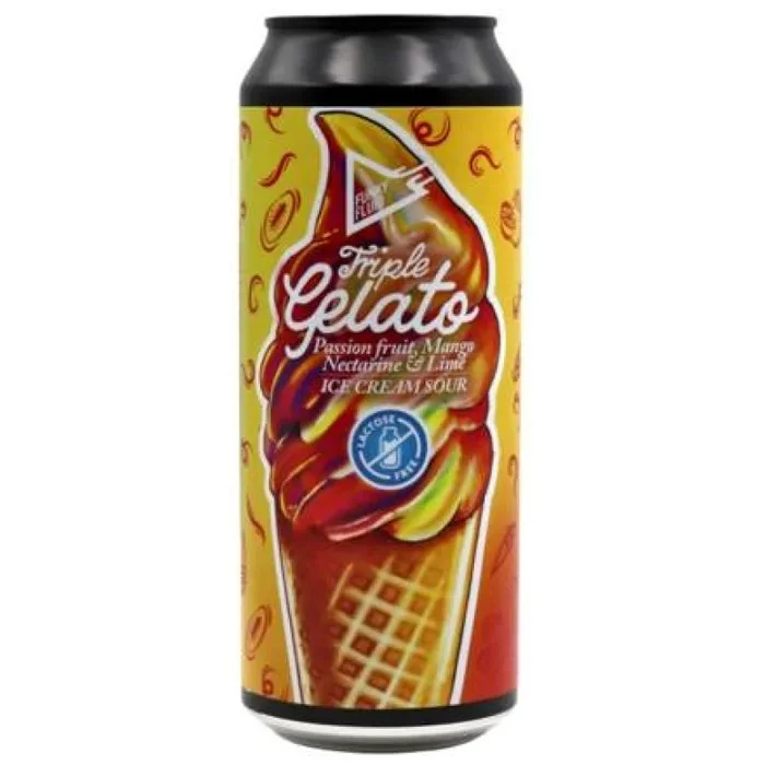 Funky Fluid TRIPLE GELATO Passion Fruit Mango Nectarine Lime Ice Cream Sour 9% 0,5L