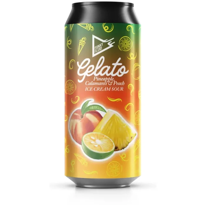 FUNKY FLÜSSIGES GELATO: ANANAS, CALAMANSI & PFIRSICH – Ice Cream Sour