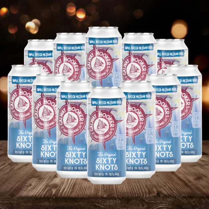 Galway Hooker Sixty Knots Irish IPA 440ml Cans (12 Pack) – 5.5% ABV