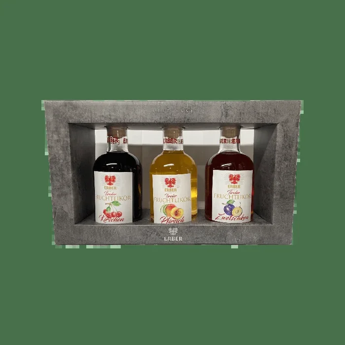 Geschenkset Frucht-Likör Variationen II – 3 x 0,2 L