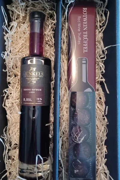 Geschenkset Schoko-Rotweinlikör