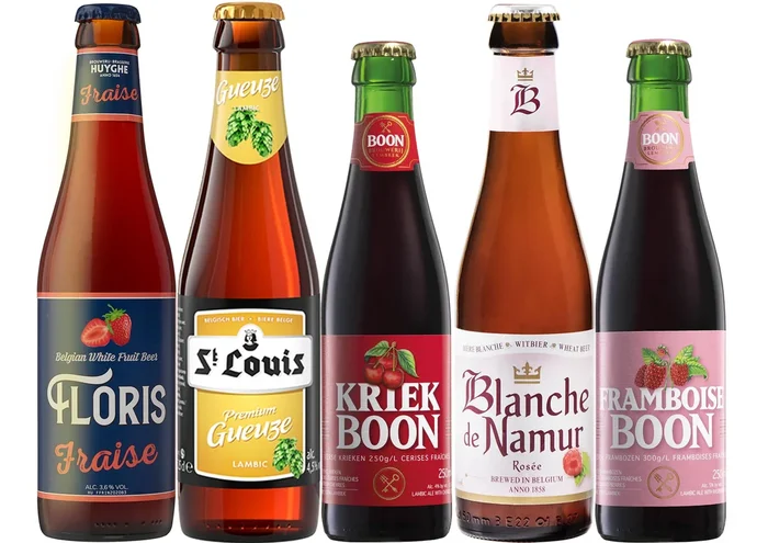 Geuze und Fruchtbier Paket mit 5 Bieren