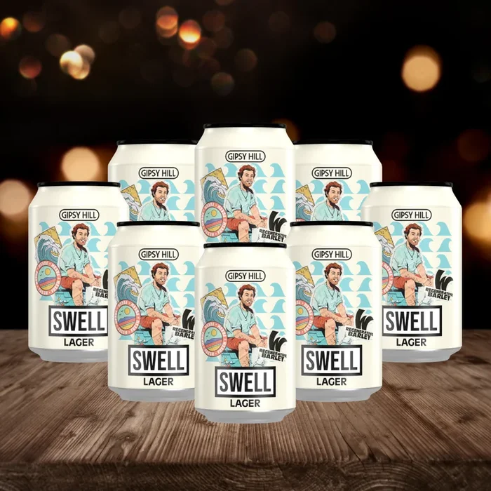 Gipsy Hill British Lager Swell Lager 330ml – 4% ABV (8 Pack)