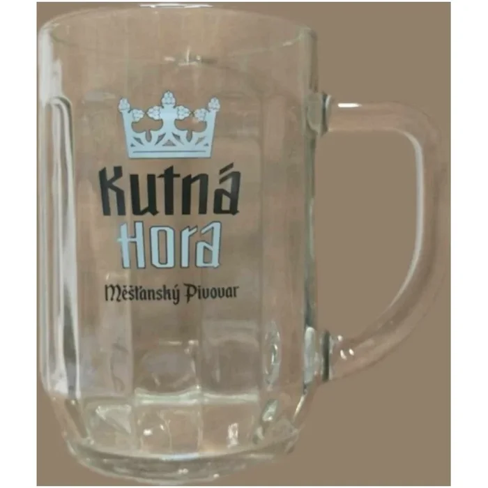 GLASBECHER KUTNÁ HORA mit abgerundetem Boden