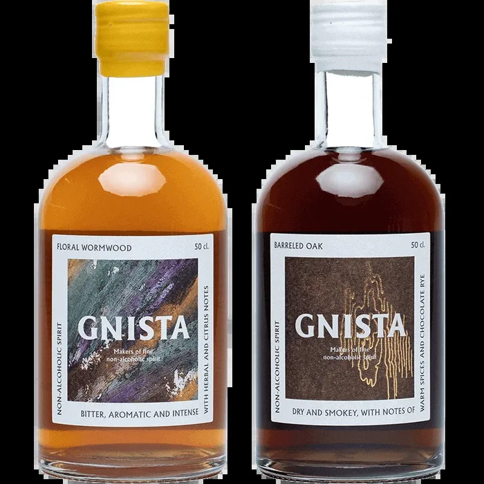 GNISTA non-alcoholic tasting package (1x Floral Wormwood + 1x Barreled Oak)