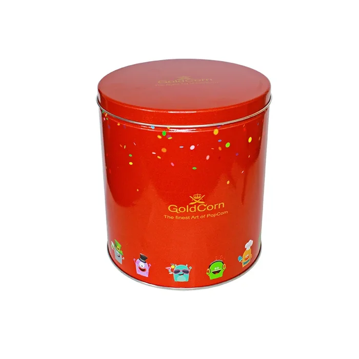 GoldCorn popcorn with caramel in an XXL tin