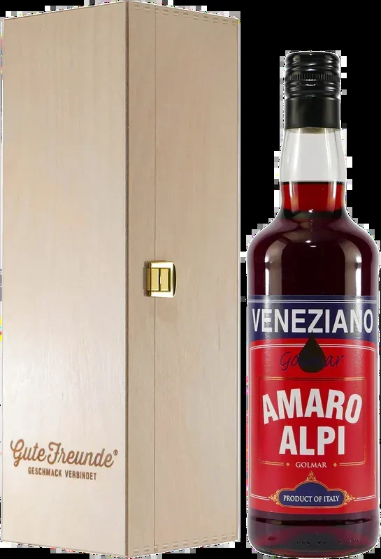 Golmar Veneziano Amaro Alpi with wooden gift box