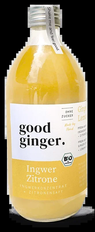 Good Ginger Ginger Lemon – organic ginger concentrate + lemon juice
