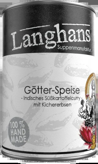 Götter-Speise Indisches Süßkartoffelcurry mit Kichererbsen