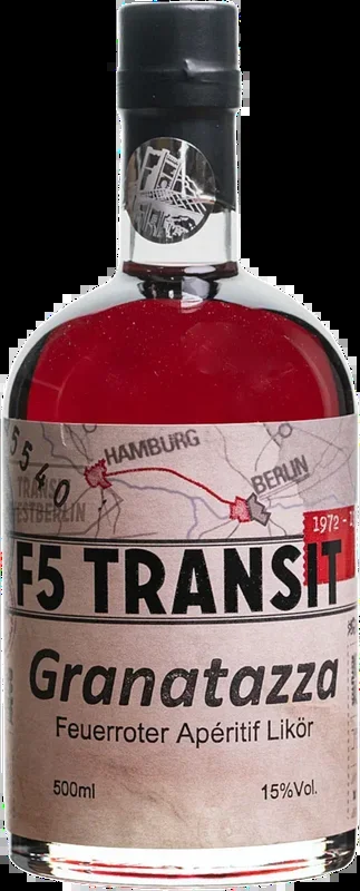 Granatazza Aperitif Likör No. 5540 – Roter Granatapfel – F5 Transit – Transitschnaps