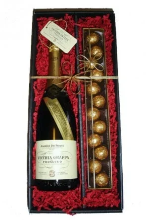 Grappa Geschenk mit Grappa-Trüffel