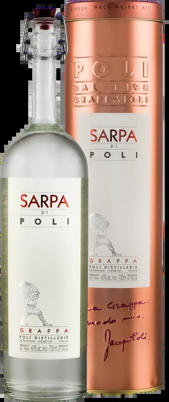 Grappa Sarpa di Poli 0,7 Liter in Tube