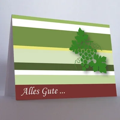 Grußkarte Karte Geschenk Geschenke Präsent Präsente Geburtstag Feier Jubiläum Hochzeit Saale Unstrut Wein Weine
