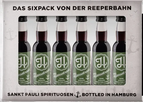 Hansekraut Lütten – Herbal liqueur six-pack in gift box 6x 4cl