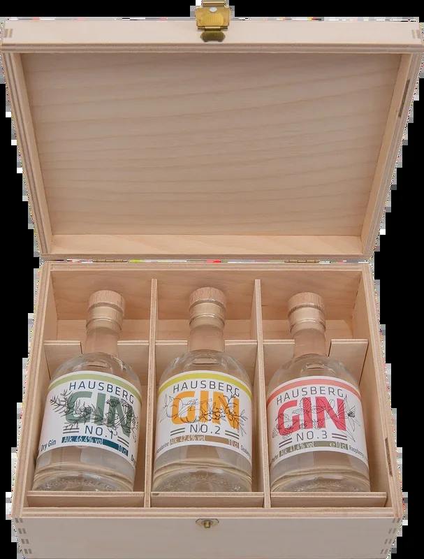 Hausberg 3er Gin-Tasting Box (3x New Western Dry Gin)