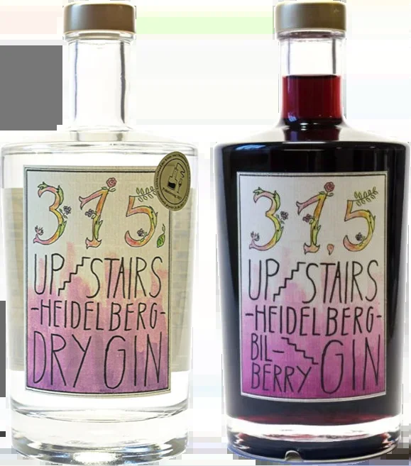 Heidelberg Blueberry Gin Package – 2x Craft Gin (1x 315 Upstairs Heidelberg Dry Gin + 1x 315 Upstairs Heidelberg BilBerry Gin)