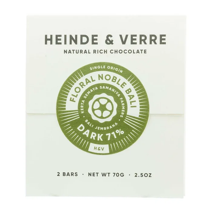 Heinde & Verre | Floral Noble Bali 71% | Schokolade