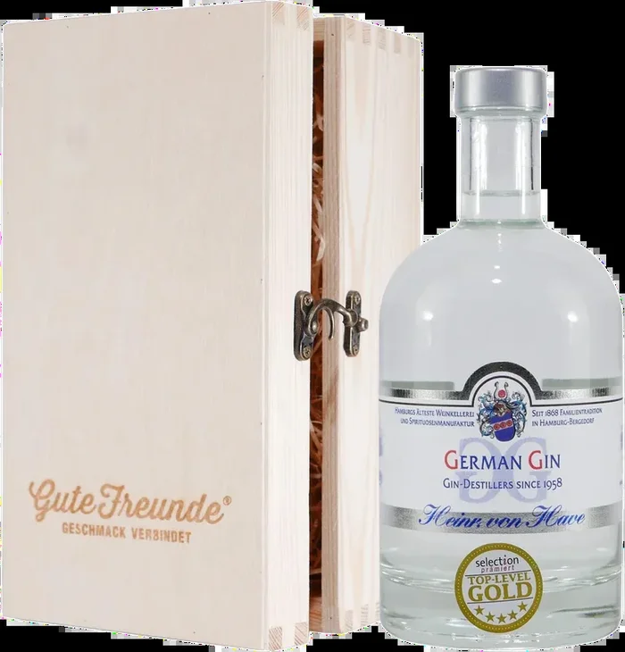 Heinr. von Have German Gin with wooden gift box
