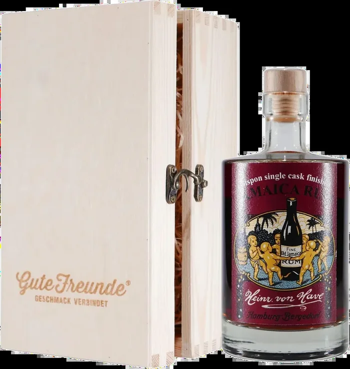 Heinr. von Have Jamaica Rum Rotspon Finish mit Geschenk-Holzkiste