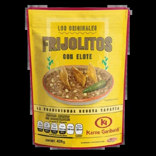 Helles Bohnenmus mit Elote / Mais von Karne Garibaldi 420g