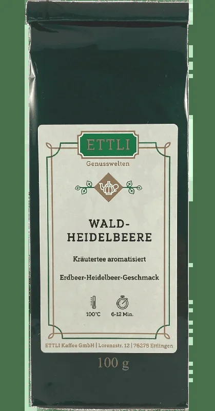 Herbal tea flavored wild blueberry