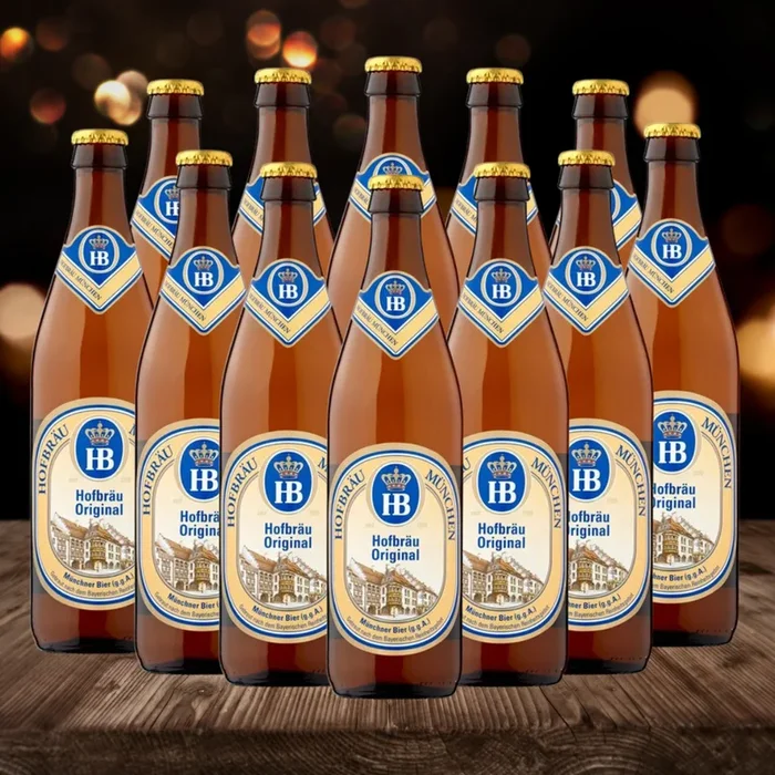 Hofbräu Original German Lager Helles 500ml Bottles – 5.1% ABV (Multipack)