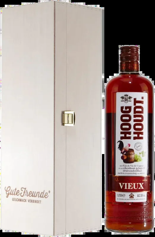 Hooghoudt Vieux spirit with wooden gift box