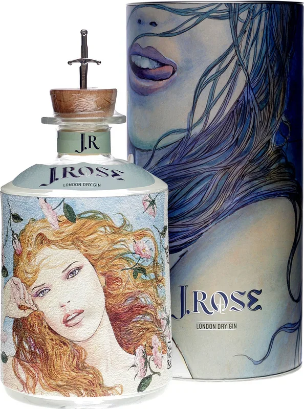 J. Rose London Dry Gin JR09 mit Geschenkdose 0,7 Liter 43 % Vol.