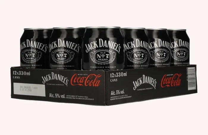 Jack Daniel’s No. 7 Whiskey & Coca Cola 5% Vol. 12×0,33l Dosen Pfand