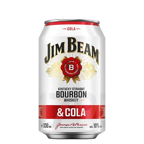 Jim Beam Bourbon Whiskey & Cola 24×0,33L 10% vol