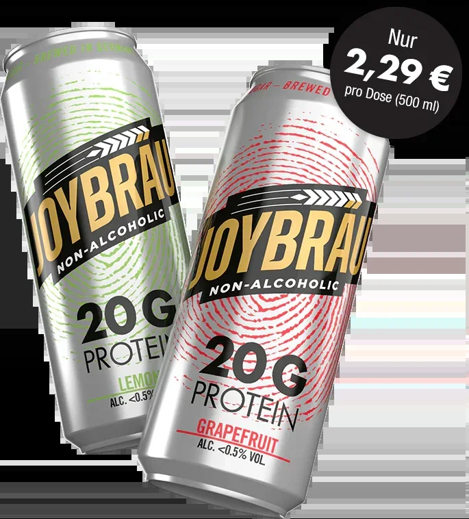 JoyBräu Proteinbier Probierpaket alkoholfrei (6x Lemon + 6x Grapefruit)