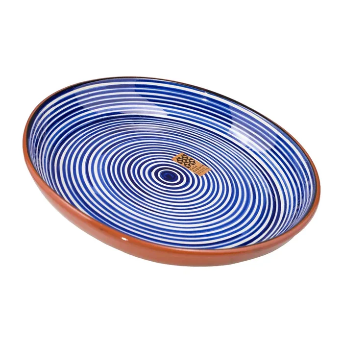 Keramikschale groß | fine stripes blue