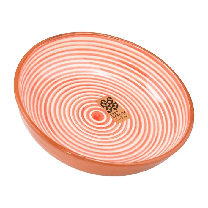 Keramikschale mittel | fine stripes red