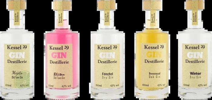 Kettle 29 Gift Box (1x Fennel Gin + 1x Flower Gin + 1x Nettle Oak Gin + 1x Winter Gin + 1x Mojito Gin)