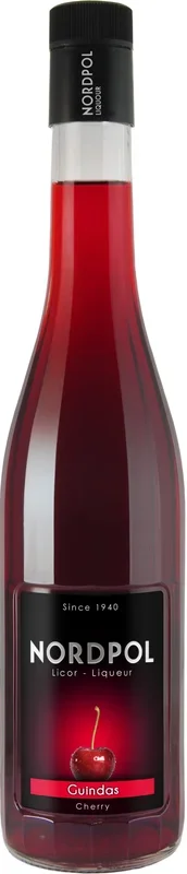 Kirschlikör Nordpol aus Spanien. 0,7L, 20% Vol.