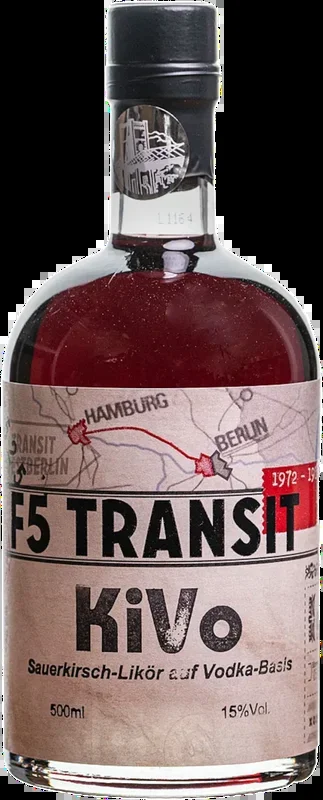 KiVo Liqueur No. 5525 – Sour cherry + vodka (cherry vodka) – F5 Transit – Transit schnapps