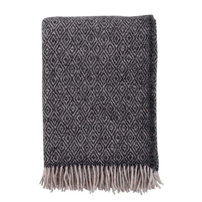 Klippan | Wolldecke Stella | coke grey
