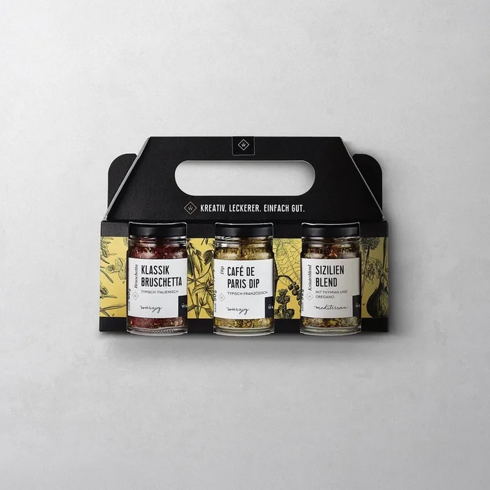 Kräuter-Set – mit Klassik Bruschetta, Café de Paris Dip & Sizilien Blend