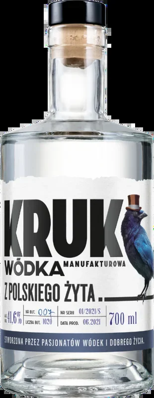 Kruk wódka z polskiego żyta – „Polnischer Roggenvodka“