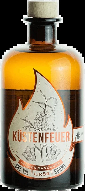 Coastal fire ginger and sea buckthorn liqueur