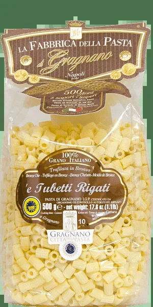 La Fabbrica della Pasta Pasta di Gragnano IGP E’ Tubetti Rigati 500g