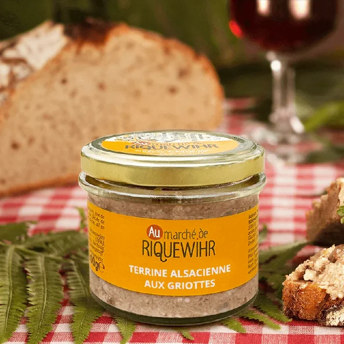 Leberpastete mit Kirschen | Au marché de Riquewihr