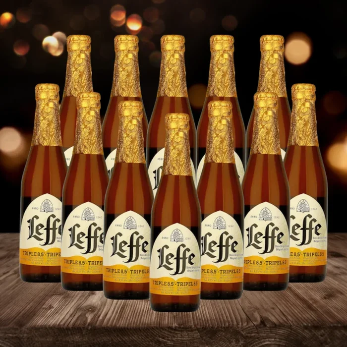 Leffe Triple Belgian Tripel Beer 330ml Bottles – 8.5% ABV (12 Pack)