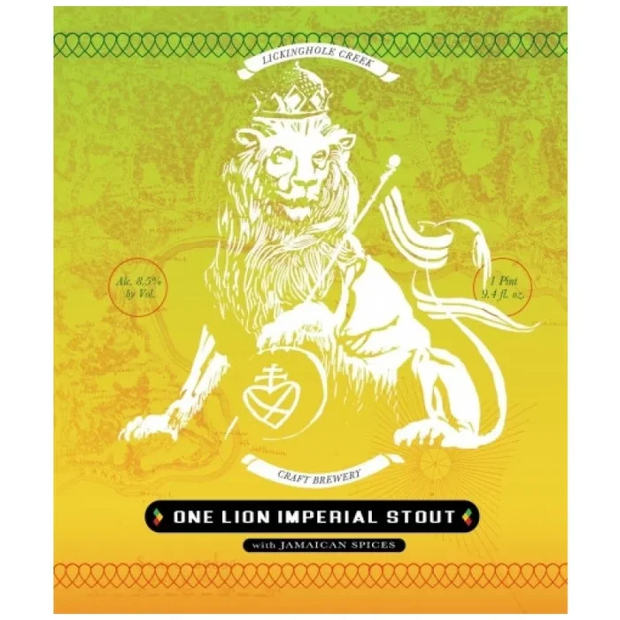 Lickinghole Creek ONE LION – Tropical Imperial Stout – USA