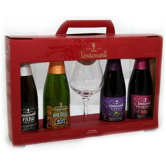Lindemans set 4x355ml + POKAL – Belgium
